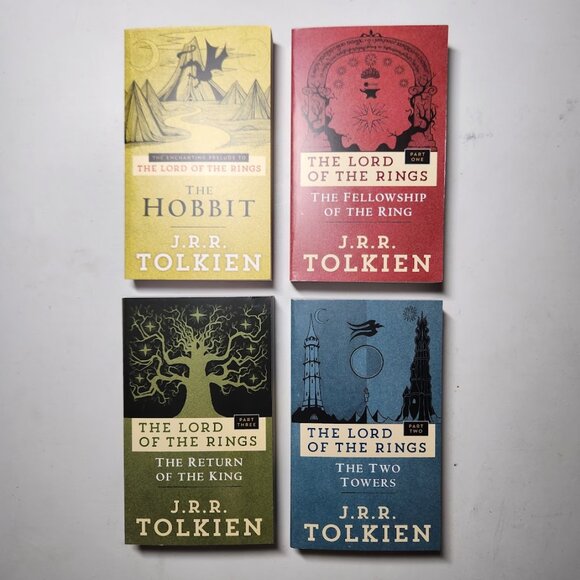 NEW J.R.R. Tolkien Book Bundle Set The Hobbit Lord of the Rings 4 Books - Picture 11 of 15